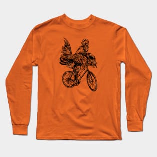 SEEMBO Rooster Cycling Bicycle Bicycling Riding Biking Bike Long Sleeve T-Shirt